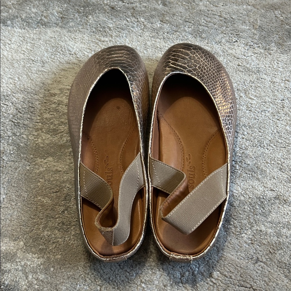 Gentle Souls Gretchen Ballet Flats Womens 8 Rose Gold slingbacks leather - Picture 4 of 7